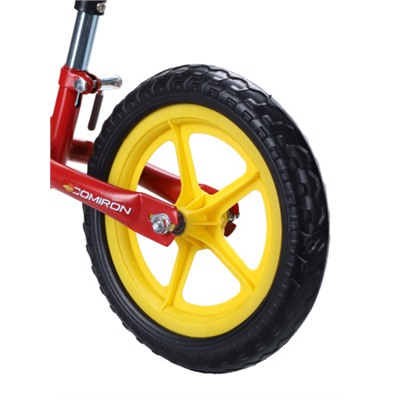 Беговел 12" COMIRON Flight Pro / CB1205 / уп 6 / Цвет: красный-желтый/ КРАТНО УПАКОВКЕ 6 ШТ.