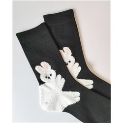 Носки р.35-40 "Зверюшки на Пятках" Зайка