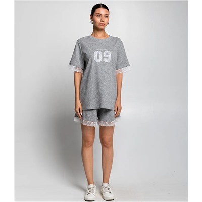 Костюм #КТ38-8, серый меланж