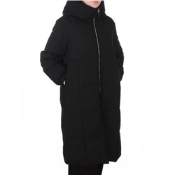 9917 BLACK Пальто зимнее женское (150 гр. холлофайбер)