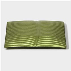 Тарелка Magistro «Папоротник», 14.5×14×1.8 см, стекло, зелёная