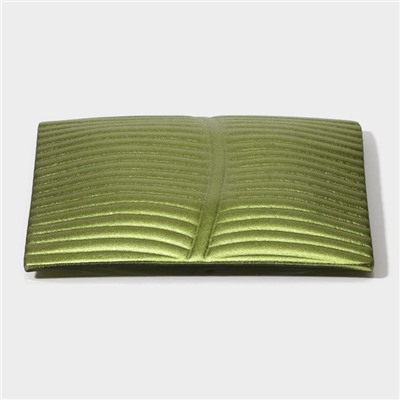 Тарелка Magistro «Папоротник», 14.5×14×1.8 см, стекло, зелёная