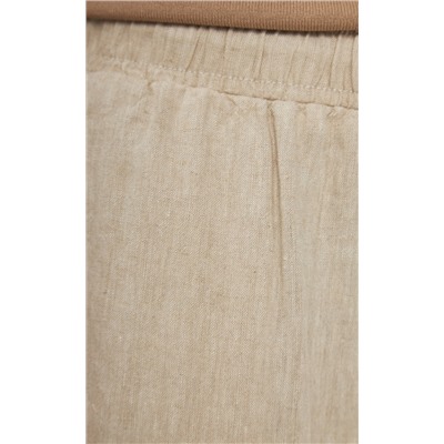 Брюки лен P411-0865 natural linen
