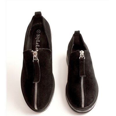 Stylele T-FC-404-МП/Z Туфли женские чер иск велюр