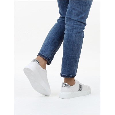 03-YC523-3 WHITE Полуботинки спортивные женские (натуральная кожа)