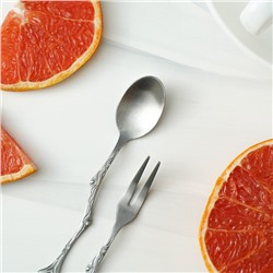 Набор столовых приборов Magistro «Вудс», 2 предмета, нержавеющая сталь, серебристый