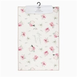 Коврик для ванной Этель Bloom with grace 50х80 см, 100% п/э, велюр