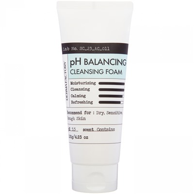 DERMA FACTORY Низкокислотная пенка для умывания 120 мл