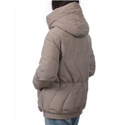 8887 DK. BEIGE Куртка зимняя женская (холлофайбер 200 гр.)