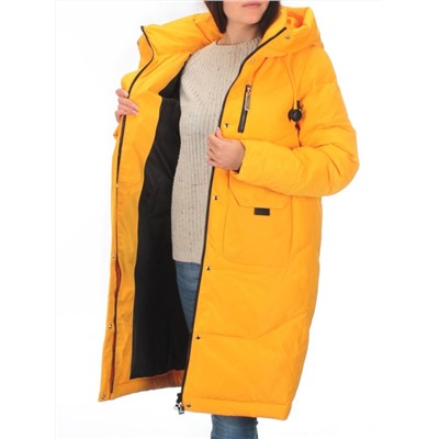 M-2258 YELLOW Пальто зимнее женское MEAJIATEER (био-пух)