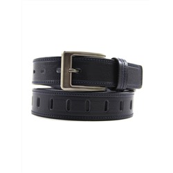 Мужской ремень Д40 Belt Premium кожа синий Д40339-0202