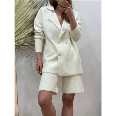 Шорты - букле, Молочный