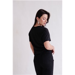16432 Топ чёрный со стразами (остаток: 46)