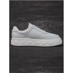 05-PDXL102-1 WHITE Кроссовки женские (натуральная кожа)