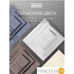 (1001) Полотенце 30х50 см Dome Harmonika Махра 440 г/м2, 1001 Белоснежный (на бирке белый)