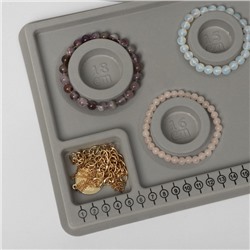 Подставка универсальная для украшений «QF. Трафарет», 20×29×2 см, серая