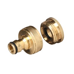 Штуцер, внутренняя резьба 3/4"–1", быстросъёмное соединение, латунь, Greengo