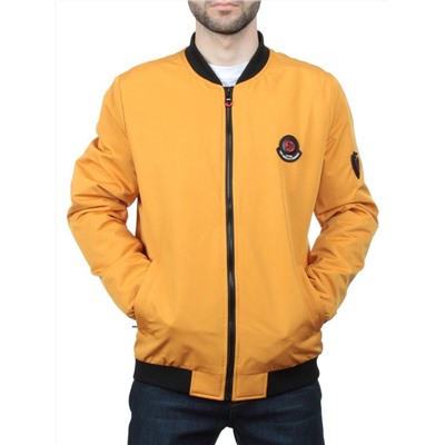 EM25056-2 YELLOW Куртка-бомбер мужская демисезонная (100 гр. синтепон)