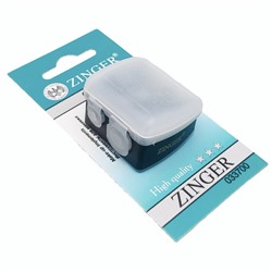 Zinger Точилка для косметических карандашей двойная / Classic SH-19, пластик, черный
