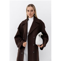 Пальто женское коричневый