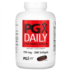 Natural Factors, PGX Daily, мягкие желатиновые капсулы с матрицей сверхвысокого качества, 750 мг, 240 мягких желатиновых капсул