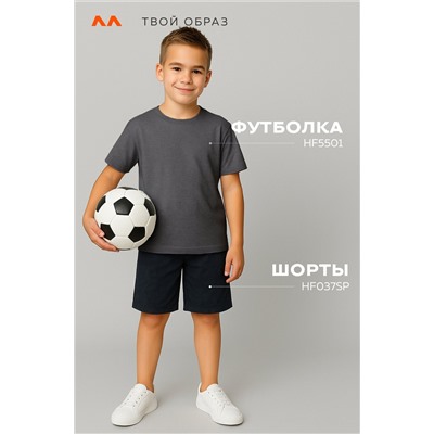 Детская однотонная футболка Happyfox