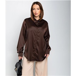 Рубашка #ОКТ085005, шоколадный