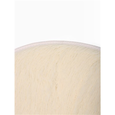 Ковер с ворсом «Этель», d=120 см, молочный