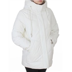YR-6612 WHITE Куртка зимняя женская (150 гр. холлофайбер)