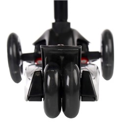 Самокат трехколесный от 3-х лет Yeenot Kids GT4108, до 50кг, вес 2.3кг, свет. колёса PU 116мм ABEC7, чёрный, БК/уп10/ АКЦИЯ!