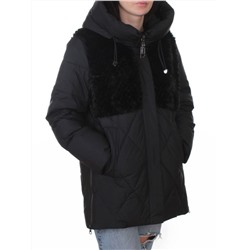 M-8800 BLACK Куртка зимняя стеганная женская (150 гр. холлофайбер)
