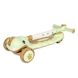 Самокат 3-х колесный SCOOTER Дино / 8101 /уп 8/ мятный