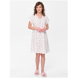 Платье домашнее из муслина с принтом