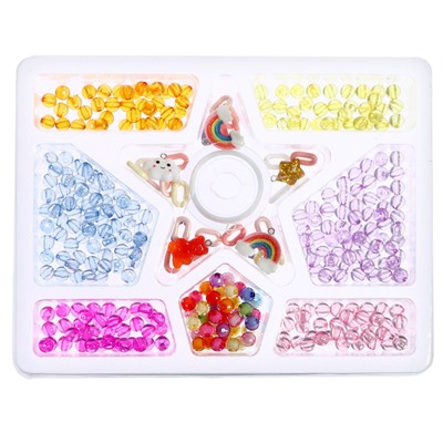 Украшения для девочек своими руками «Модная девчонка», набор бусин для творчества, 6+