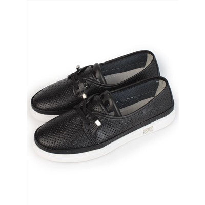 03-A5657 BLACK Полуботинки женские (натуральная кожа)