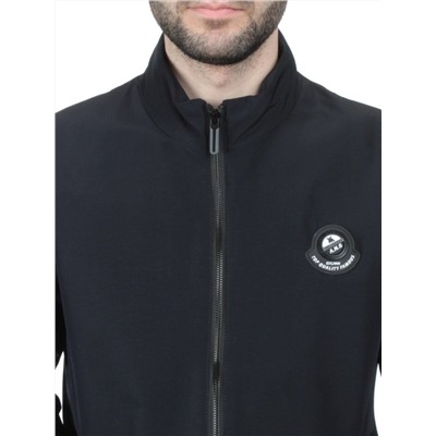EM25057-1 BLACK Куртка-бомбер мужская демисезонная (100 гр. синтепон)