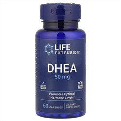 Life Extension, DHEA, 50 мг, 60 капсул