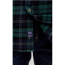 Рубашка F521-0460 green-blue