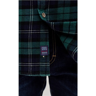 Рубашка F521-0460 green-blue