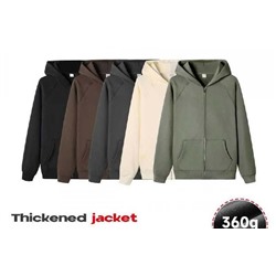 Толстовка однотон олива капюшон М688