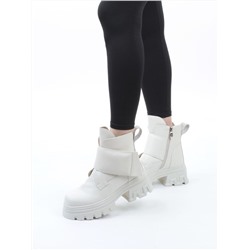 04-PAS148-2Z MILK Ботинки зимние женские (натуральная кожа, 100% шерсть)