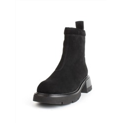 04-M3-L861 BLACK Ботинки зимние женские (натуральная замша, натуральный мех)