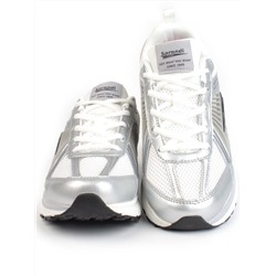05-P234-5 SILVER/GRAY Кроссовки женские (искусственные материалы, сетка)