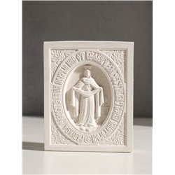 Икона «Покров Пресвятой Богородицы», с подвесом, 12×10×2 см, гипс