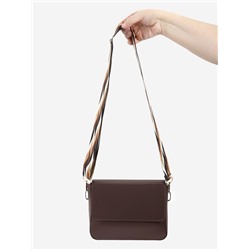 Ручка для сумки «Орнамент косичка», стропа, с карабинами, 139±3×3.8 см, бежевая, белая, чёрная