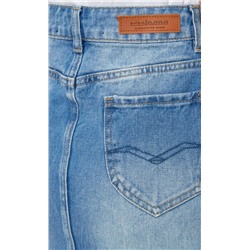Юбка джинс P212-0231 l.blue