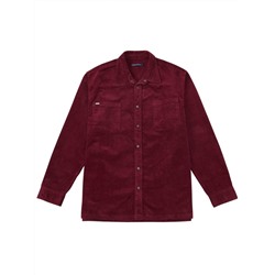 Рубашка вельвет F221-0470 bordo