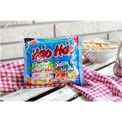 Пшеничная лапша  HAOHAO со вкусом свиных ребрышек 75гр