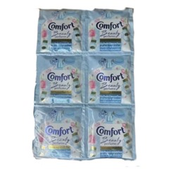 (Упаковка 24шт) Кондиционер для стирки белья Comfort Beauty perfume softener Baby Powder and Innocent Peony 17 мл x 24 шт