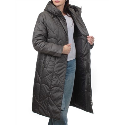 TR-2301 GRAY TURQUOISE Пальто зимнее женское (верблюжья шерсть)
